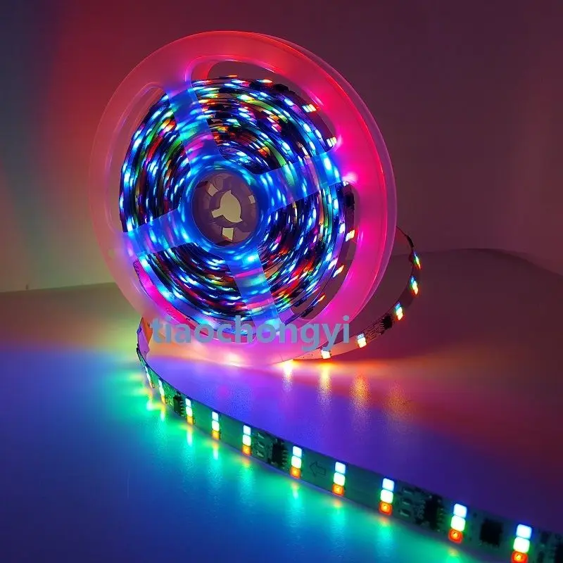 5 м 1903 ИС 2835 RGB светодиодов/м трехрядная цветная полноцветная лента 12 В