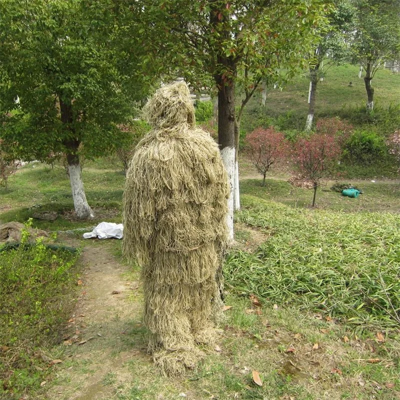 3D пустынный камуфляж Ghillie костюм Ghillie Yowie Snipe куртка брюки крышка головы винтовка крышка стрельба охота одежда для мужчин охотничий костюм