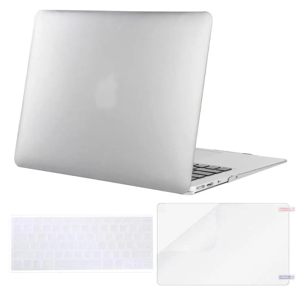 Silver Чехол для ноутбука MOSISO для Apple MacBook Air 13 дюймов A1466 матовый чехол для ноутбука Macbook Pro Retina13 A1502/A1425+ чехол для клавиатуры - Цвет: Silver
