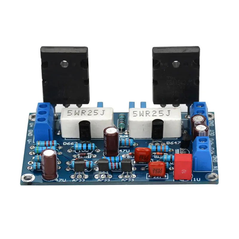 100 Вт 2Sc5200 + 2Sa1943 аудио усилитель доска Hifi моноканальный двойной Dc35V динамик