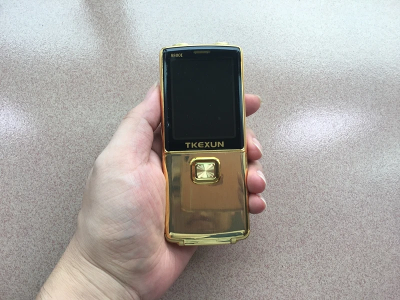 Original TKEXUN 8800 Flip Phone 2.4" Dual Sim Camera MP3 MP4 Dual Torch Real Vibration Magic Voice Luxury Cell Phone