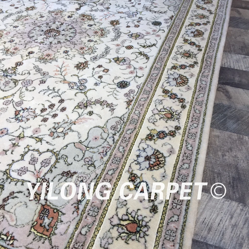 Yilong 4 'x 6' Традиционный китайский шерстяной ковер Изысканный тонкий мягкий