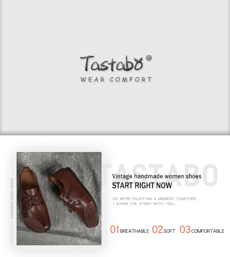 Tastabo/кожаная обувь с мягкой подошвой; женская обувь; Новое поступление; удобная обувь для вождения; Женская обувь в стиле ретро