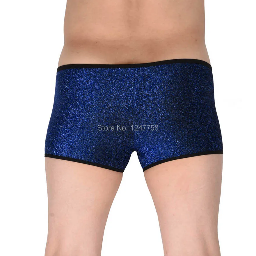 Боксеры мужские блестящие мягкие короткие штаны с мешочком дерзкие боксеры|soft