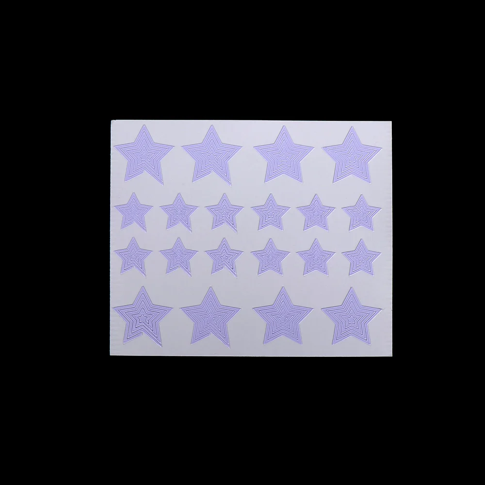12pcs/set Nail Art Guide Tips Hollow Stencils Sticker French Manicure Template 3D Vinyls Decals Form Styling Tool | Красота и