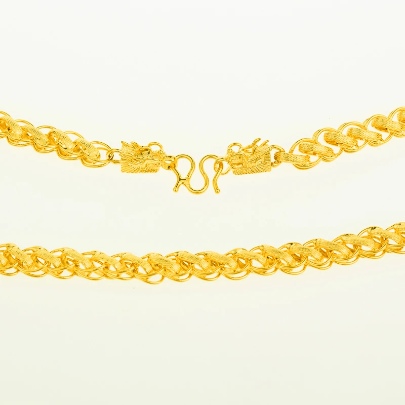 Цепь из твитой ткани золотого цвета для женщин и мужчин африканские украшения