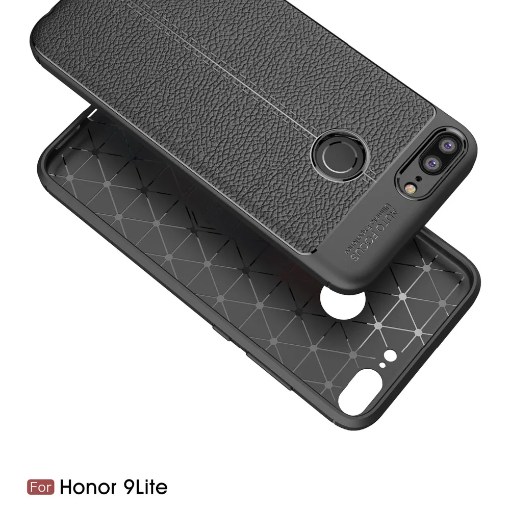 Чехлы на honor 9 lite 7A 7C 10 9 p smart 6A для FundaS чехол на huawei honor 9 lite крышка углерода волокно силиконовый бампер Coque Etui