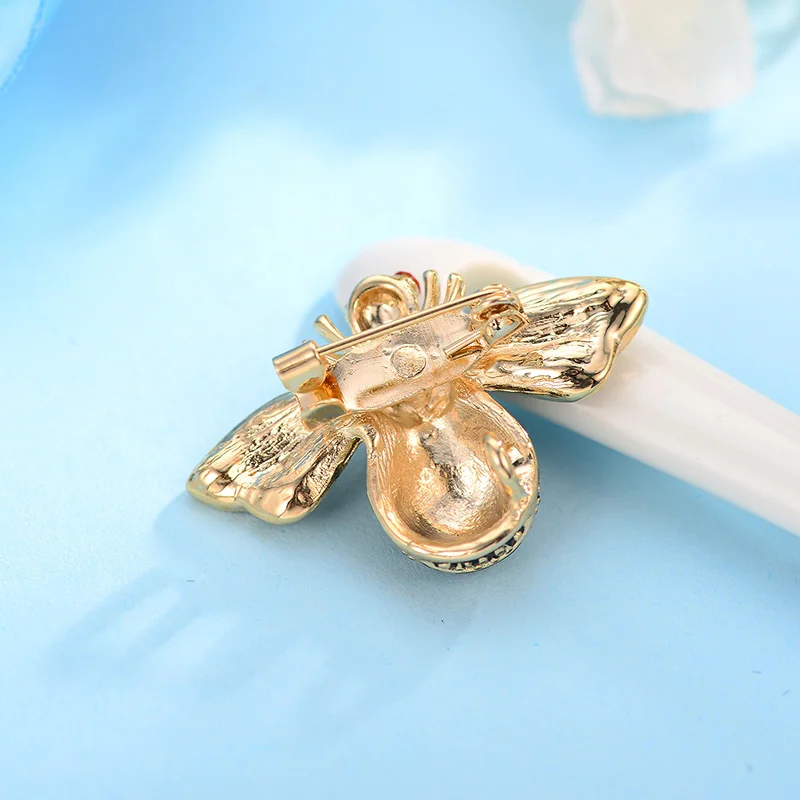 Shineland новинка медная пчела броши Модная Золотая брошь для женщин ювелирные