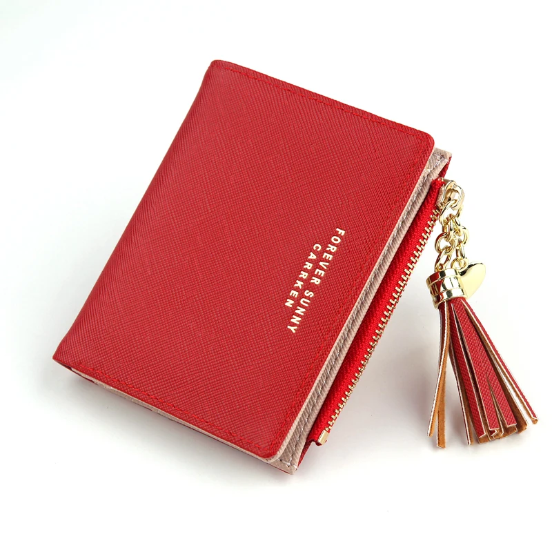 Кошелек женский из натуральной кожи на молнии с отделением для кредитных карт |