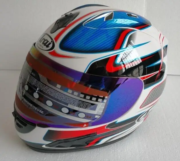 Мотоциклетный шлем полный шлем arai мотоциклетный полный шлем сертификации ECE синий, Capacete - Цвет: 1