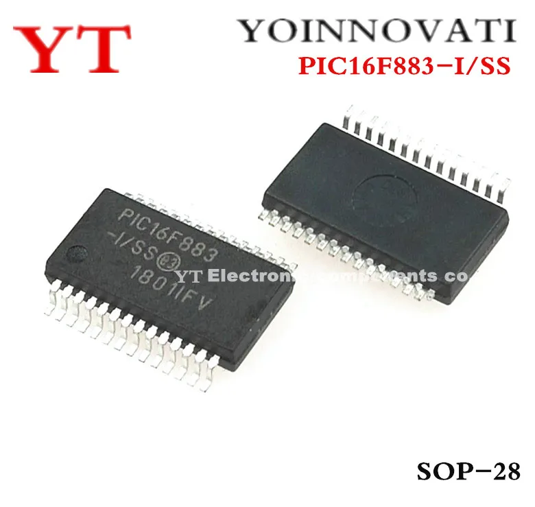 

10 шт./лот PIC16F883-I/SS PIC16F883I/SS PIC16F883ISS PIC16F883 MCU 8BIT 7KB FLASH SSOP28