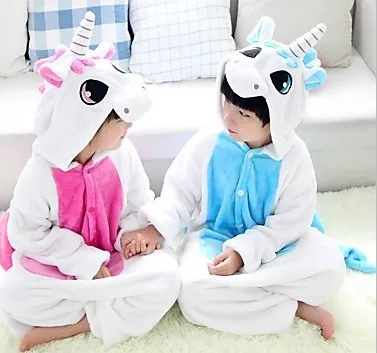 Флисовая Детская Пижама-комбинезон с животными одежда для сна унисекс |