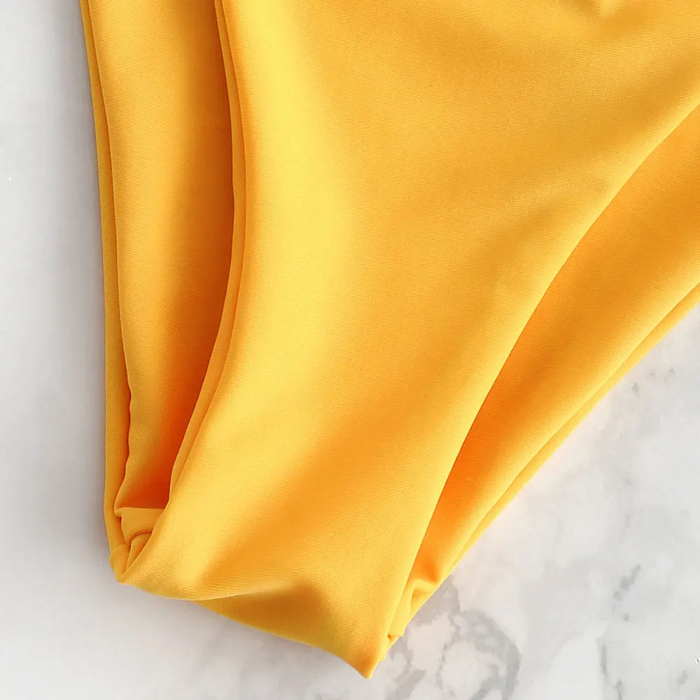 ZAFUL Бикини Push Up Цветочный комплект из бикини с глубоким вырезом Prairie Chic Купальный
