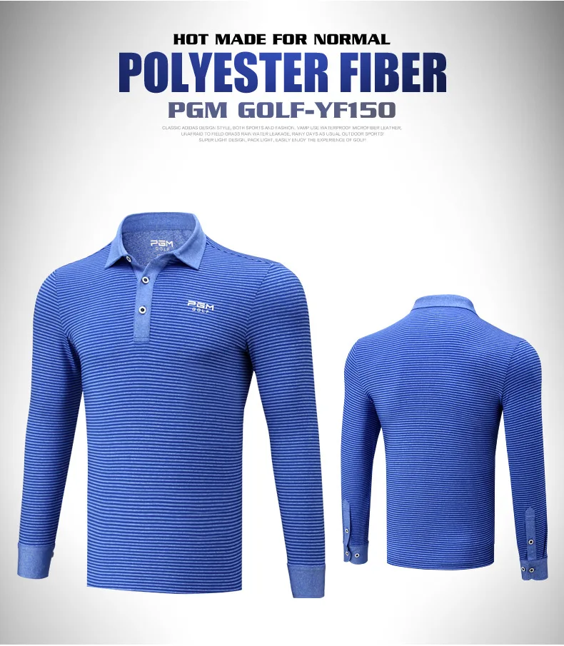 2018 новые мужские костюмы для гольфа длинные уличные дышащие полосатые футболки с