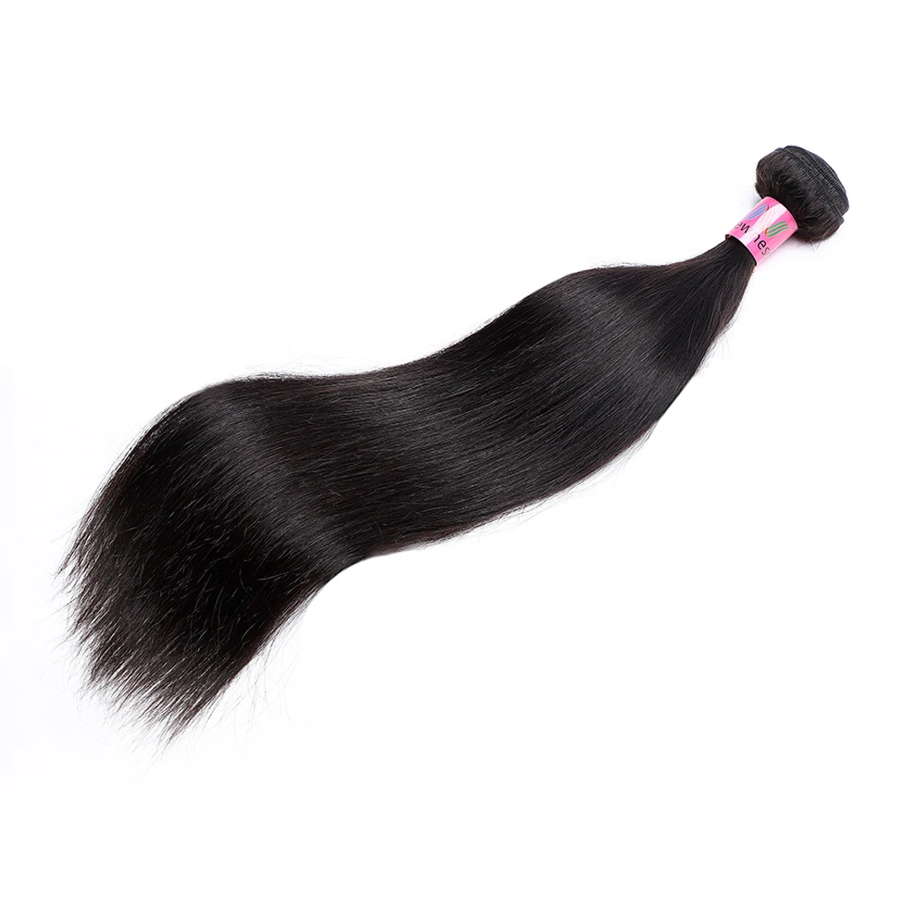 Бразильские прямые волосы 3 пучка дело 8А класс remy пучок 8 " 30" натуральный цвет