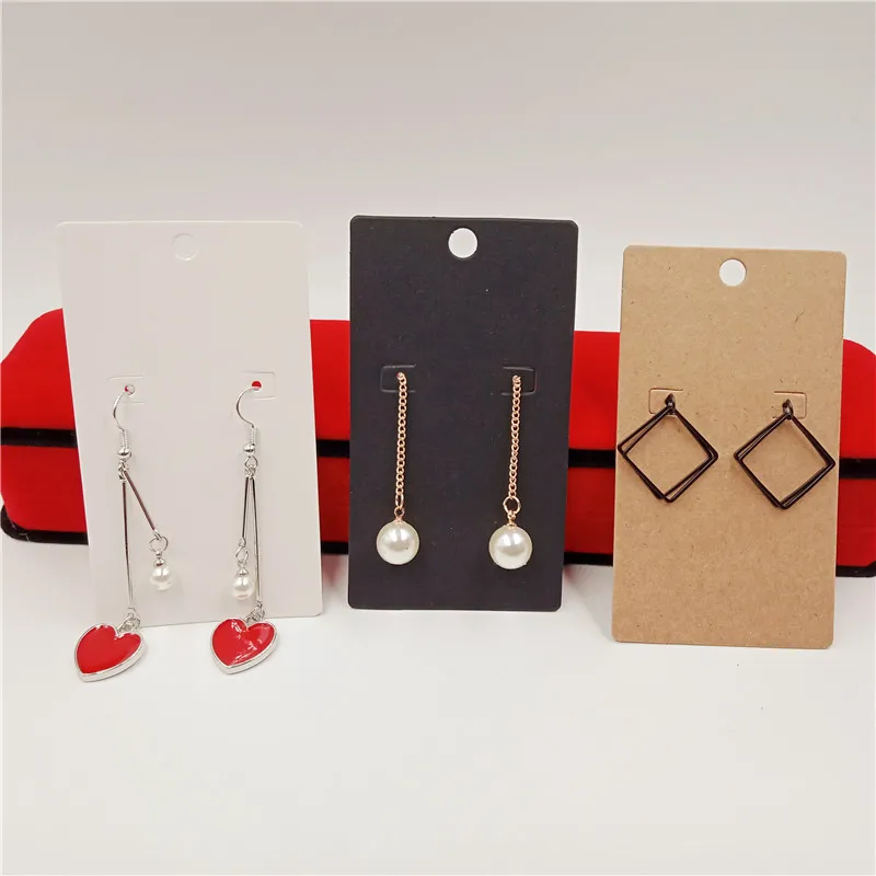 Карточки из крафт бумаги 100 шт. прозрачные полипропиленовые пакеты длинные