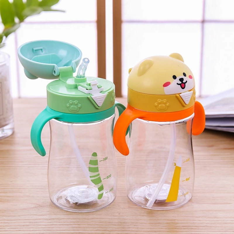 520 мл детская бутылка для воды Экологичная пластиковая Питьевая мультяшная