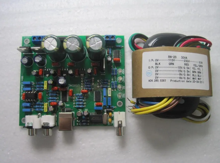 HIFI USB DAC CS8416+ CS4398 USB DAC плата/комплект с r-сердечником трансформатора