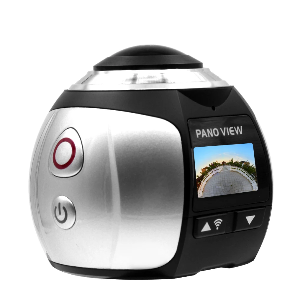 RUISVIN Лидер продаж V1 4 K 360 экшн Камера экшн-камера с Wi-Fi подключением панорамный Камера со сверхвысоким разрешением Ultra HD, Водонепроницаемый спортивные водительские очки виртуальной реальности VR Камера