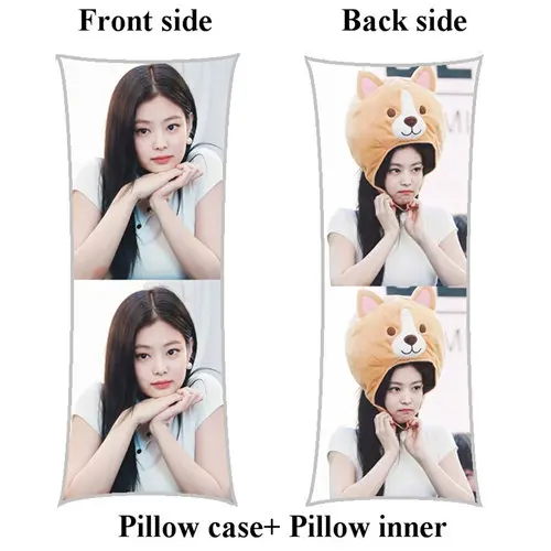 picture Новые kpop Jennie Kim длинные подушки с внутренней корейской девушки BLACKPINK подушка тела на заказ - Цвет: picture