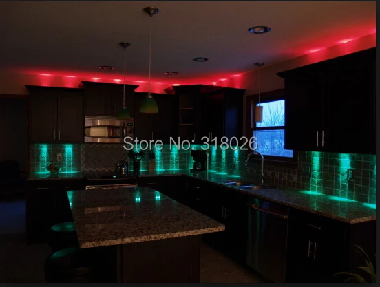 Цветной круглый светодиодный кухонный светильник 12 В постоянного тока 9