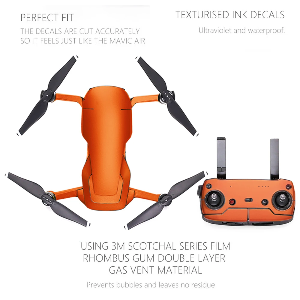 PGYTECH ПВХ наклейка для кожи MAVIC AIR Полный Корпус с пультом дистанционного управления Защитная пленка-стикер для DJI Mavic Air Аксессуары