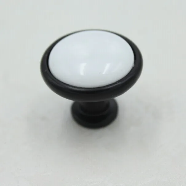 Ручки черные/белые керамические 32 мм для ящиков и шкафов | Обустройство дома