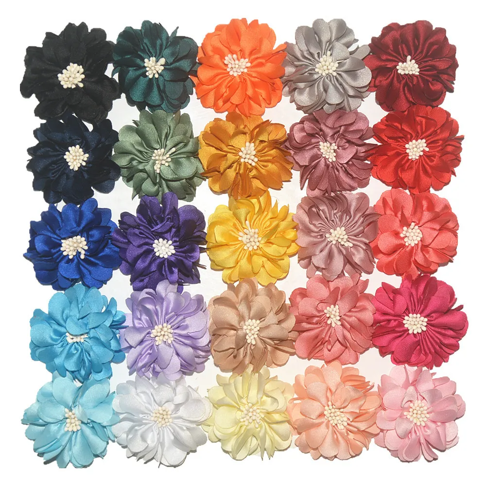 5 шт. модные детские Цветочные Зажимы ручной работы для маленьких девочек см наклейки с цветочным рисунком