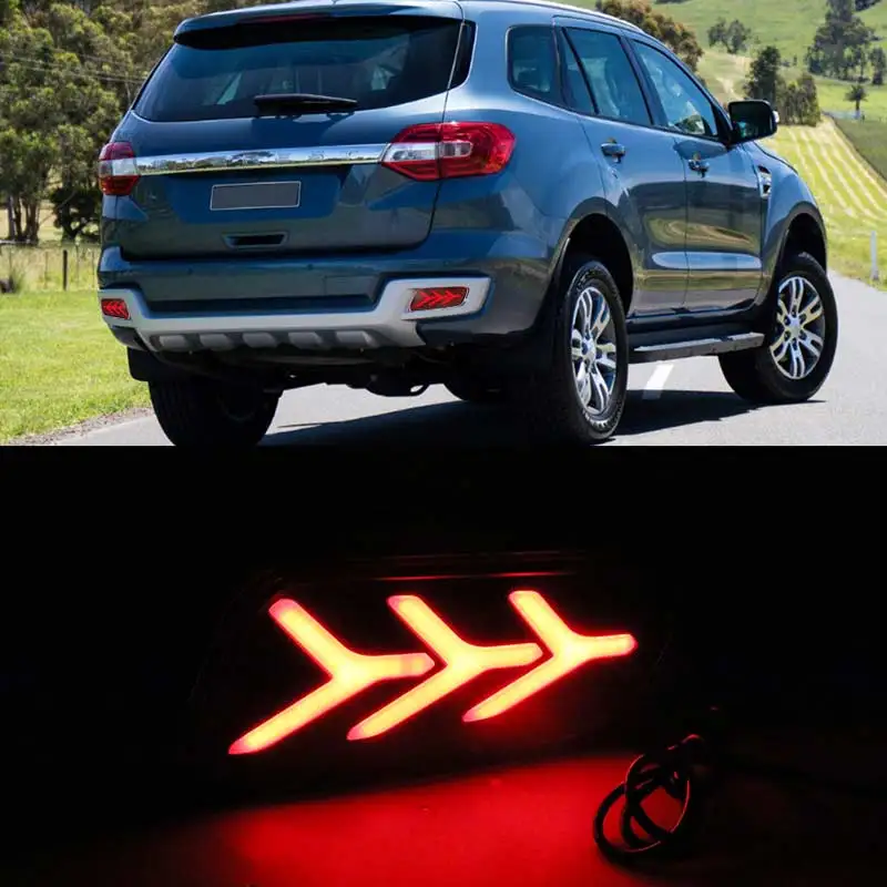 Roadot задний бампер фонарь для Ford Everest 2016 2017 2018 парковка предупреждение о тормозе