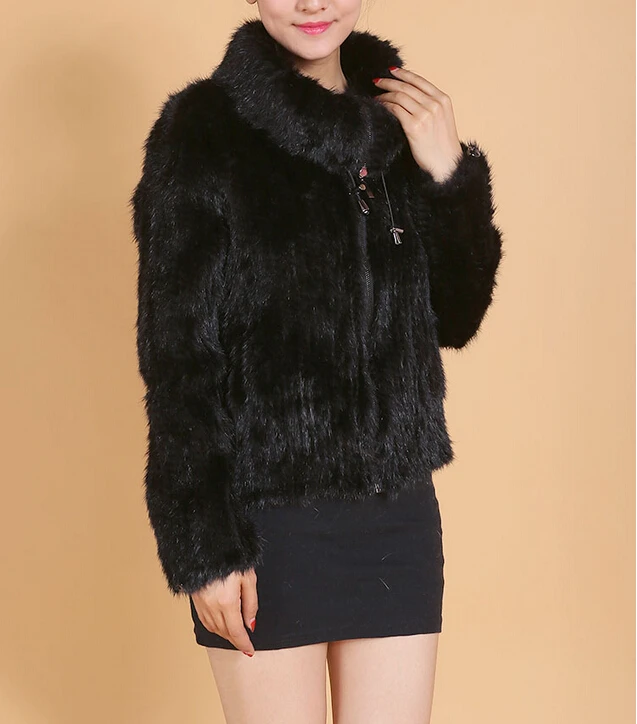 Новое поступление Для женщин 100% натуральный мех норки пальто Мода Природа