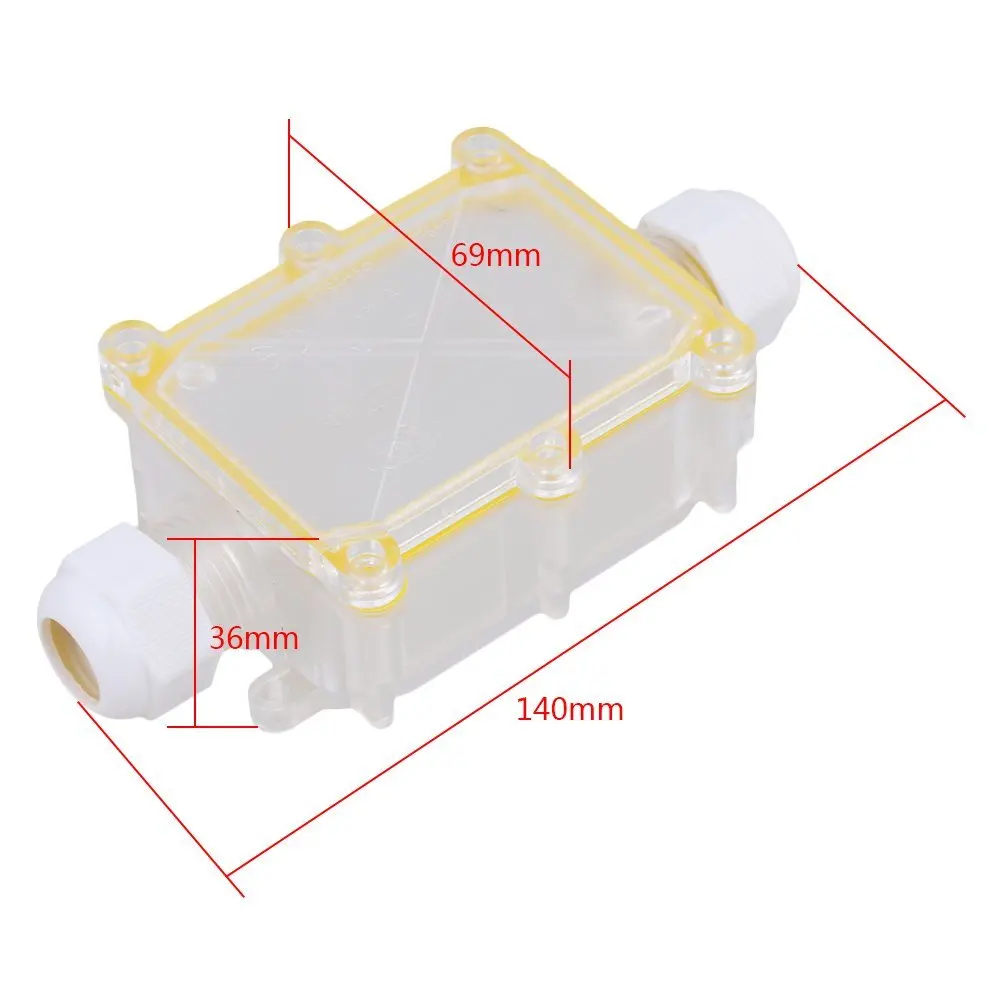 Прозрачный 2-сторонний открытый кабель провода соединители распределительная