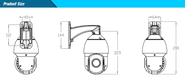 RS485 коаксиальный PTZ AHD камера 1080P sony IMX323 2MP камера видеонаблюдения 36x zoom IR100M наружная металлическая Высокоскоростная купольная камера