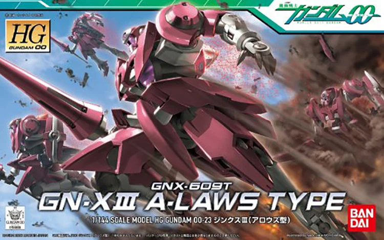 Набор моделей для сборки Bandai Gundam 56836 00 HG 1/144 Φ III типа A law аниме фигурки игрушки