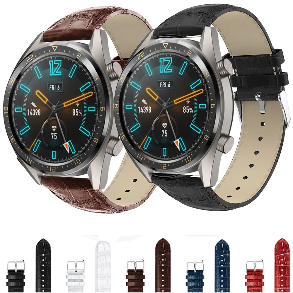 Для HUAWEI WATCH GT 46 мм Vigor модный стиль с узором крокодиловая кожа сменный Браслет