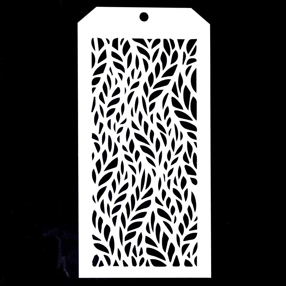 6 PCS DIY Craft Poppy Tropical Leaf Stencil for Scrapbooking Stamping Album Crafts Decorative Paper Cards | Дом и сад