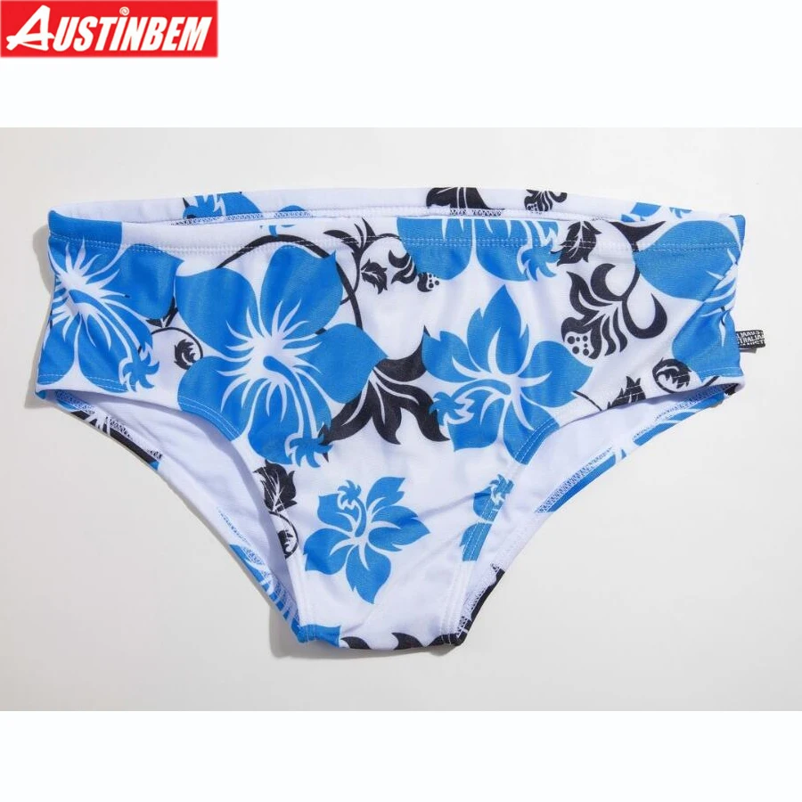 AUSTINBEM синий цветочный Мужской купальный костюм спортивные мужские плавки spra с