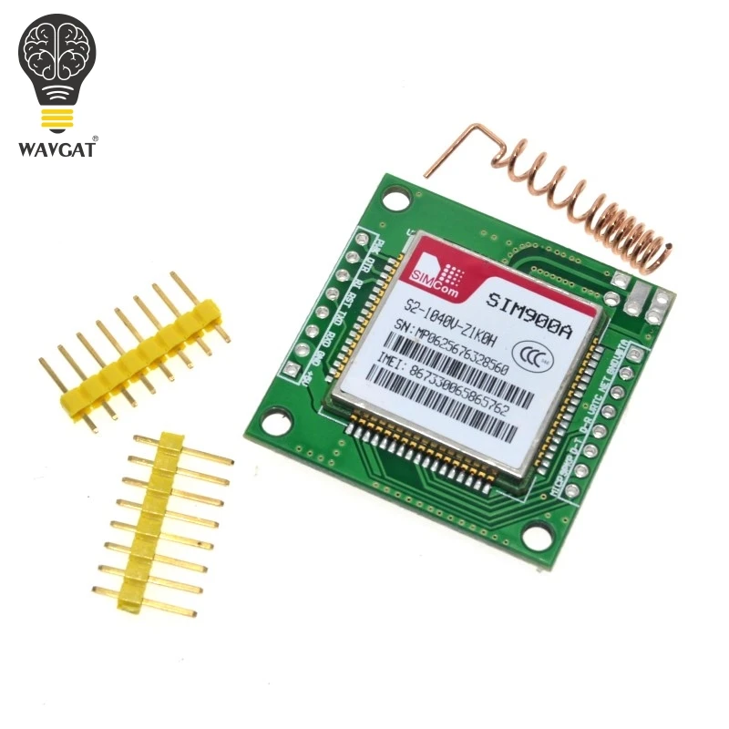 WAVGAT мини GPRS GSM модуль SIM900A беспроводной модуль расширения доска антенна протестирована по всему миру магазин для SIM800L A6 A7 SIM800C
