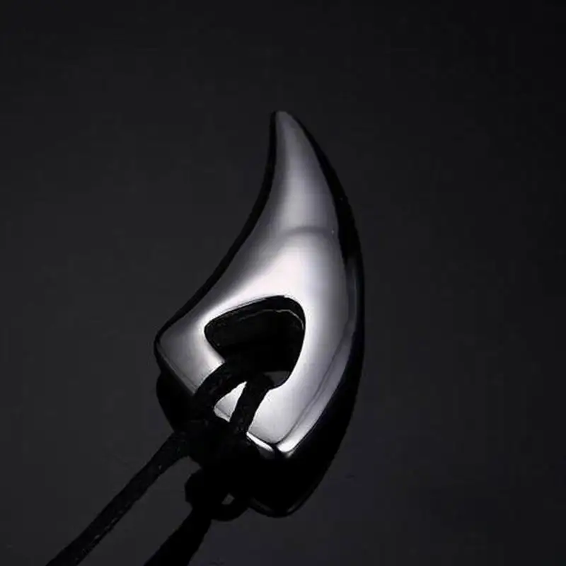 В стиле панк Нержавеющая сталь кожаный веревку цепи волк ожерелье с подвеской в