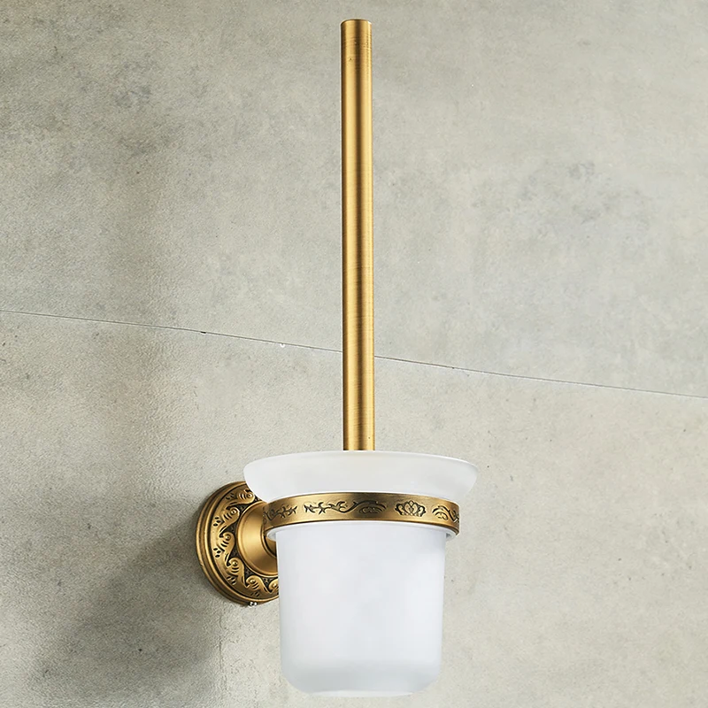Держатель туалетной щетки для ногтей античные бронзовые аксессуары ванной