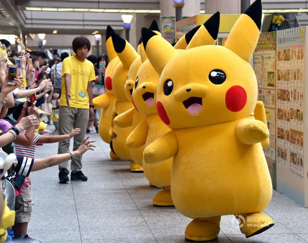 Высший сорт Роскошный талисман PIKACHU костюм персонажа мультфильма маскарадный костюм нарядное платье вечерние костюмы