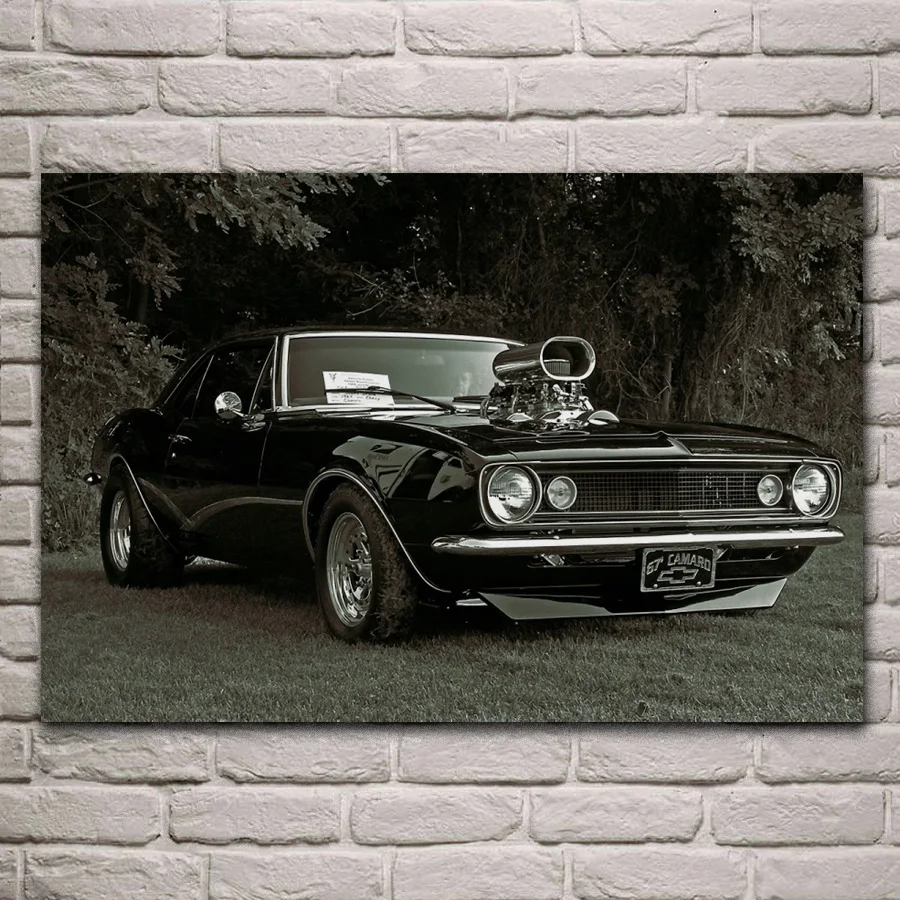 

Персонализированная Спортивная Автомобильная фигурка Camaro, ткань, фотография, домашнее искусство, украшение для гостиной KH422