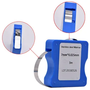 Матричные полосы из нержавеющей стали, 3 метра, 5 мм6 мм7 мм, ширина 0,025 мм, эластичные стальные Матричные полосы, рулон зубной матрицы