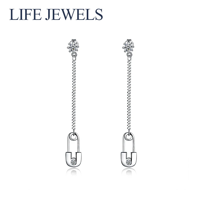 Authentic 100% 925 Sterling Silver Austria Zircon Earrings l Women Luxury Valentine's Day Jewelry Gift 18127 | Украшения и