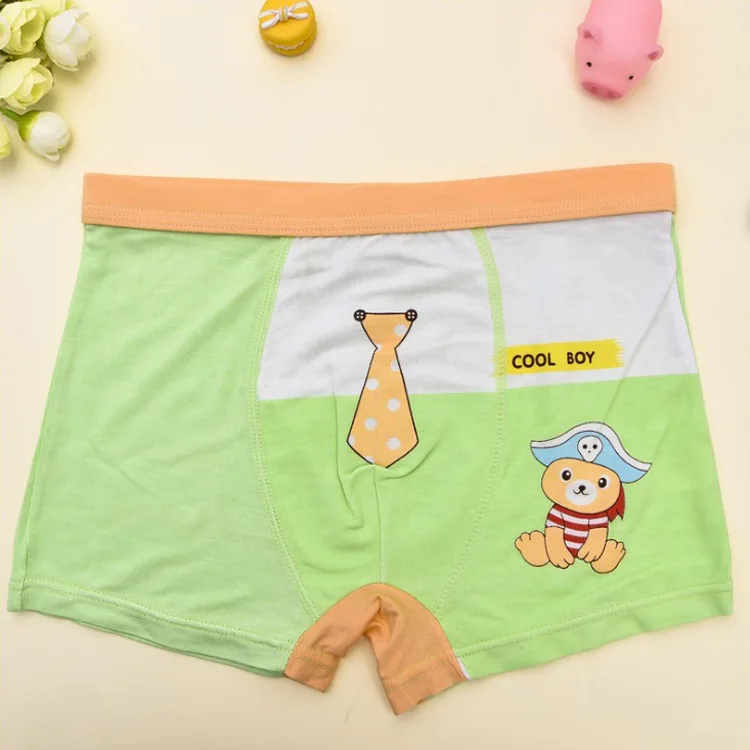 5 шт./партия хлопковые трусики с мультяшным рисунком для мальчиков детские трусы