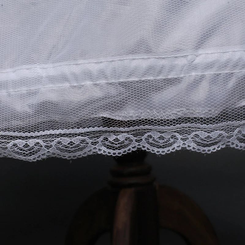 Yanstar пышная бальная Юбка Свадебные Underskirt кружева край юбки трехъярусное длинные