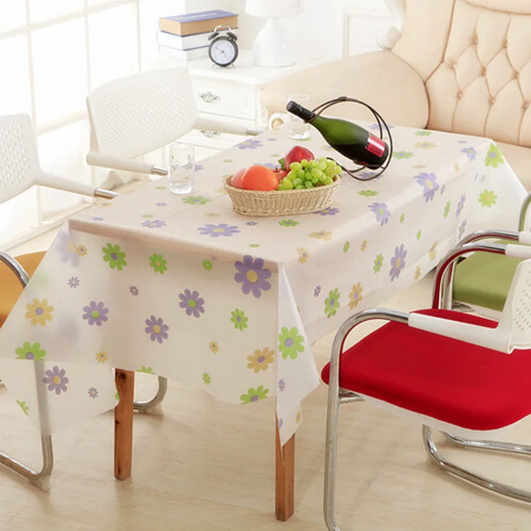 NEW PVC Pastoral transparent frosted table cloth waterproof Oilproof non wash plastic pad anti hot coffee tablecloth | Дом и сад
