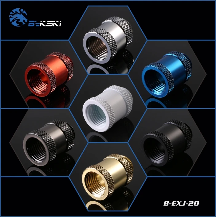 Bykski B EXJ 20 женский и мужской мм полированный расширитель фитинг с G1/4 &quotрезьбой PC