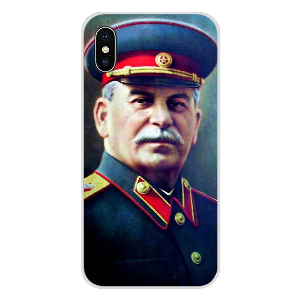 Аксессуары чехлы для телефонов советские сталинские гибкие Чехлы Apple iPhone X XR XS MAX 4