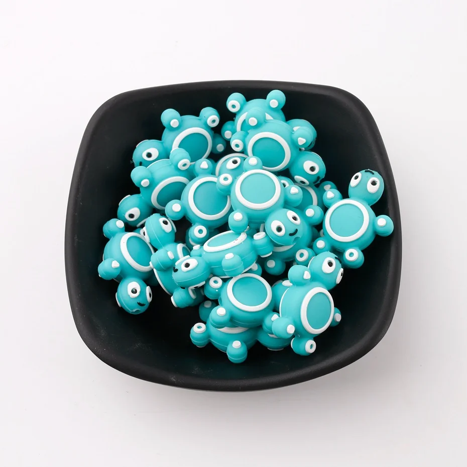 Mordeduras de silicona para morder, mordedor colgante de silicona para el hogar, joyer&iacute;a para morder de beb&eacute;, 6 unidades-0