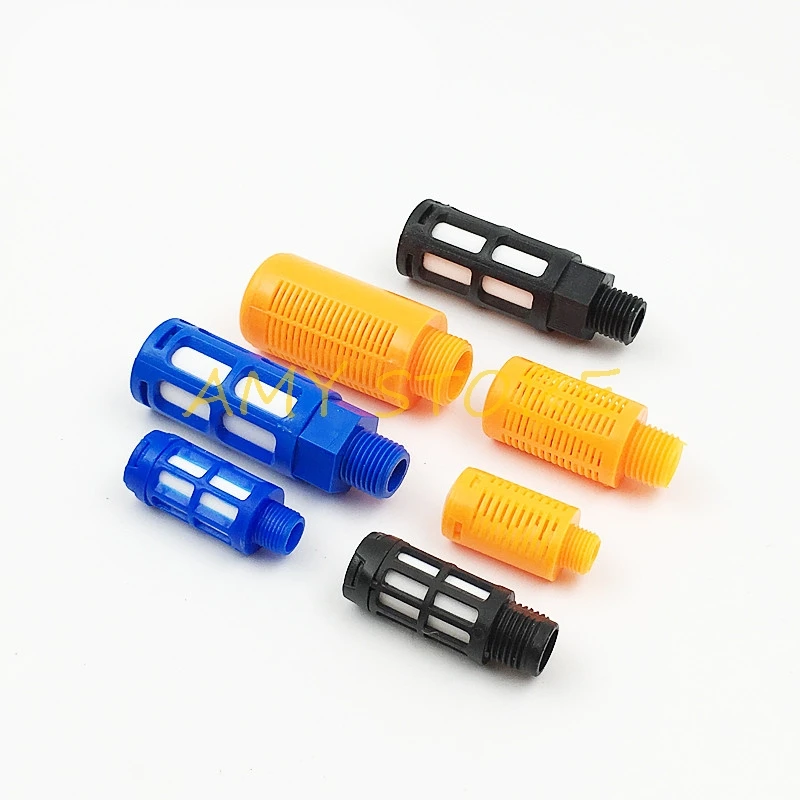 1 шт. BSL-01 02 03 04 Пластиковые Пневматические глушители 1/8 &quot1/4&quot 3/8 &quot1/2&quot BSPT с